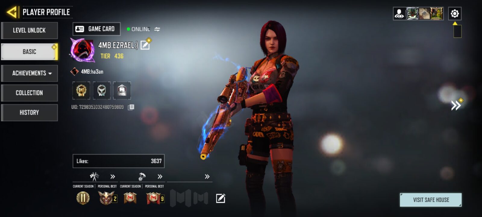 اکانت کالاف دیوتی موبایل لول 436 ریجن هند کد 788824 2 اکانت کالاف دیوتی موبایل لول 436 ریجن هند کد 788824 - تصویر 2