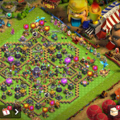 اکانت کلش اف کلنز تاون هال 15 لول 145 کد 130837 - تصویر 2