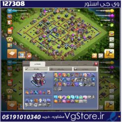 اکانت کلش اف کلنز تاون هال 15 لول 145 کد 127308