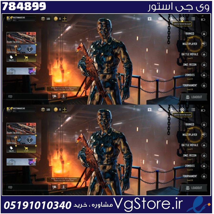 اکانت کالاف دیوتی موبایل لول 2 ریجن هند کد 784899 1 اکانت کالاف دیوتی موبایل لول 2 ریجن هند کد 784899