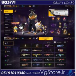 اکانت فری فایر لول 42 ریجن MIDDLE EAST AFRICA کد 803771
