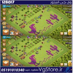 اکانت کلش اف کلنز تاون هال 8 لول 30 کد 128017