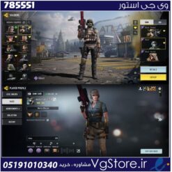 اکانت کالاف دیوتی موبایل لول 250 ریجن هند کد 785551