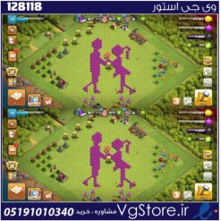 اکانت کلش اف کلنز تاون هال 8 لول 30 کد 128118