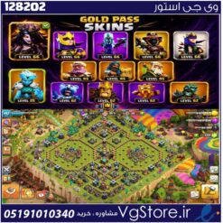 اکانت کلش اف کلنز تاون هال 14 لول 1 کد 128202