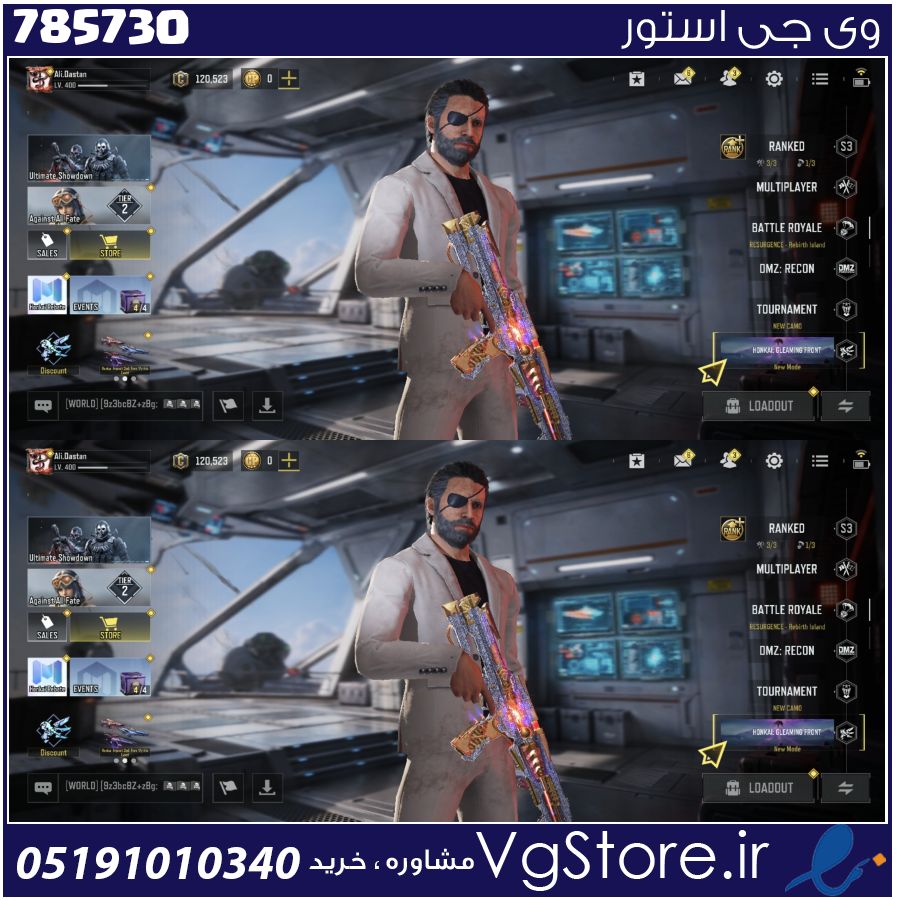 اکانت کالاف دیوتی موبایل لول 400 ریجن هند کد 785730 1 اکانت کالاف دیوتی موبایل لول 400 ریجن هند کد 785730