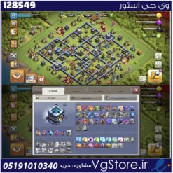 اکانت کلش اف کلنز تاون هال 13 لول 112 کد 128549