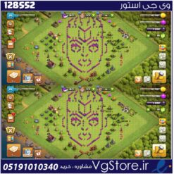 اکانت کلش اف کلنز تاون هال 8 لول 33 کد 128552