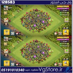 اکانت کلش اف کلنز تاون هال 9 لول 49 کد 128583