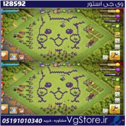 اکانت کلش اف کلنز تاون هال 8 لول 30 کد 128592