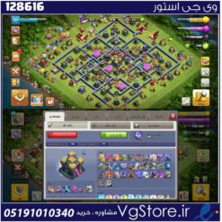 اکانت کلش اف کلنز تاون هال 14 لول 131 کد 128616