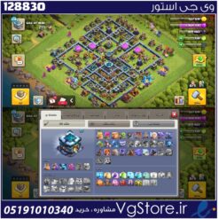 اکانت کلش اف کلنز تاون هال 13 لول 114 کد 128830