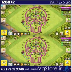 اکانت کلش اف کلنز تاون هال 8 لول 35 کد 128872