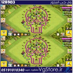 اکانت کلش اف کلنز تاون هال 8 لول 37 کد 128903