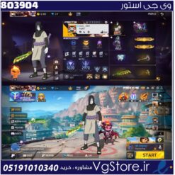 اکانت فری فایر لول 43 ریجن آمریکا کد 803904