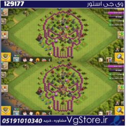 اکانت کلش اف کلنز تاون هال 8 لول 34 کد 129177