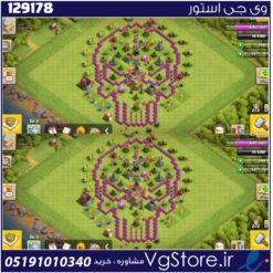اکانت کلش اف کلنز تاون هال 8 لول 29 کد 129178