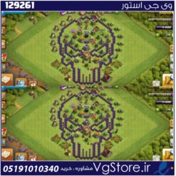 اکانت کلش اف کلنز تاون هال 8 لول 33 کد 129261