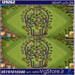 اکانت کلش اف کلنز تاون هال 8 لول 33 کد 129262