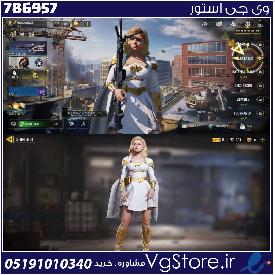 اکانت کالاف دیوتی موبایل لول 2 ریجن هند کد 786957 1 اکانت کالاف دیوتی موبایل لول 2 ریجن هند کد 786957