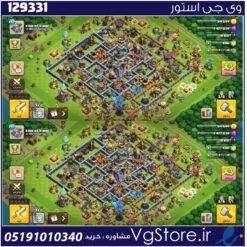 اکانت کلش اف کلنز تاون هال 18 لول 197 کد 129331