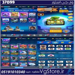 اکانت کلش رویال لول 854 کد 37099