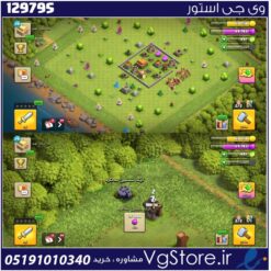 اکانت کلش اف کلنز تاون هال 7 لول 14 کد 129795