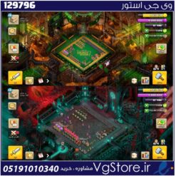 اکانت کلش اف کلنز تاون هال 8 لول 56 کد 129796