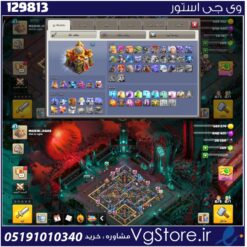 اکانت کلش اف کلنز تاون هال 15 لول 113 کد 129813