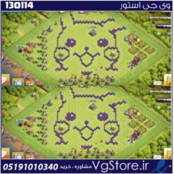 اکانت کلش اف کلنز تاون هال 8 لول 25 کد 130114