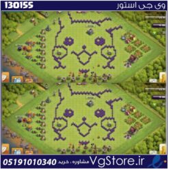 اکانت کلش اف کلنز تاون هال 8 لول 25 کد 130155