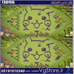 اکانت کلش اف کلنز تاون هال 8 لول 25 کد 130156