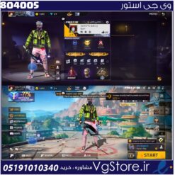 اکانت فری فایر لول 45 ریجن خاور کد 804005