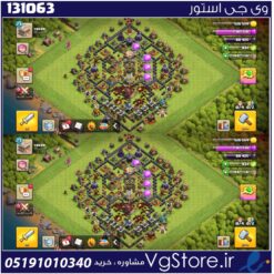 اکانت کلش اف کلنز تاون هال 11 لول 73 کد 131063