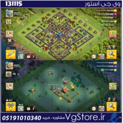 اکانت کلش اف کلنز تاون هال 14 لول 53 کد 131115