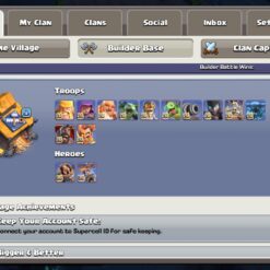 اکانت کلش اف کلنز تاون هال 18 لول 284 کد 129740 - تصویر 5
