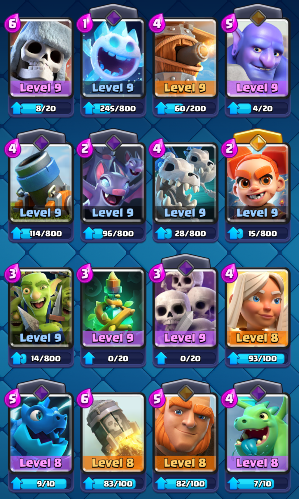 اکانت کلش رویال لول 11 کد 36633 6 اکانت کلش رویال لول 11 کد 36633 - تصویر 6