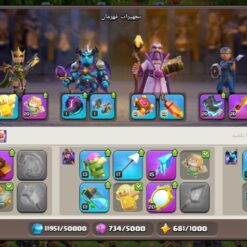 اکانت کلش اف کلنز تاون هال 16 لول 234 کد 127080 - تصویر 9