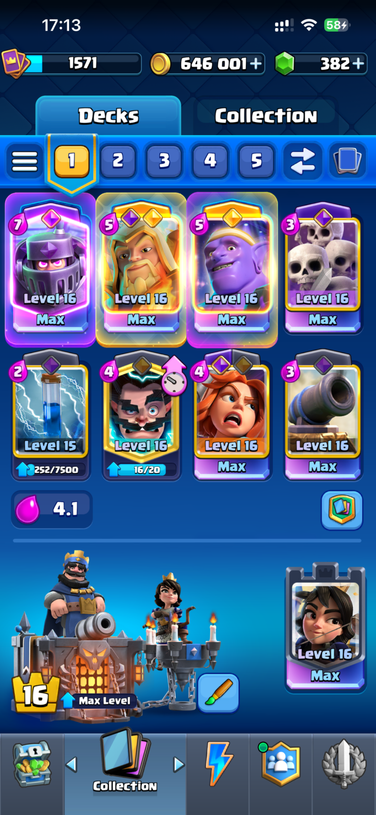 اکانت کلش رویال لول 16 کد 36976 3 اکانت کلش رویال لول 16 کد 36976 - تصویر 3