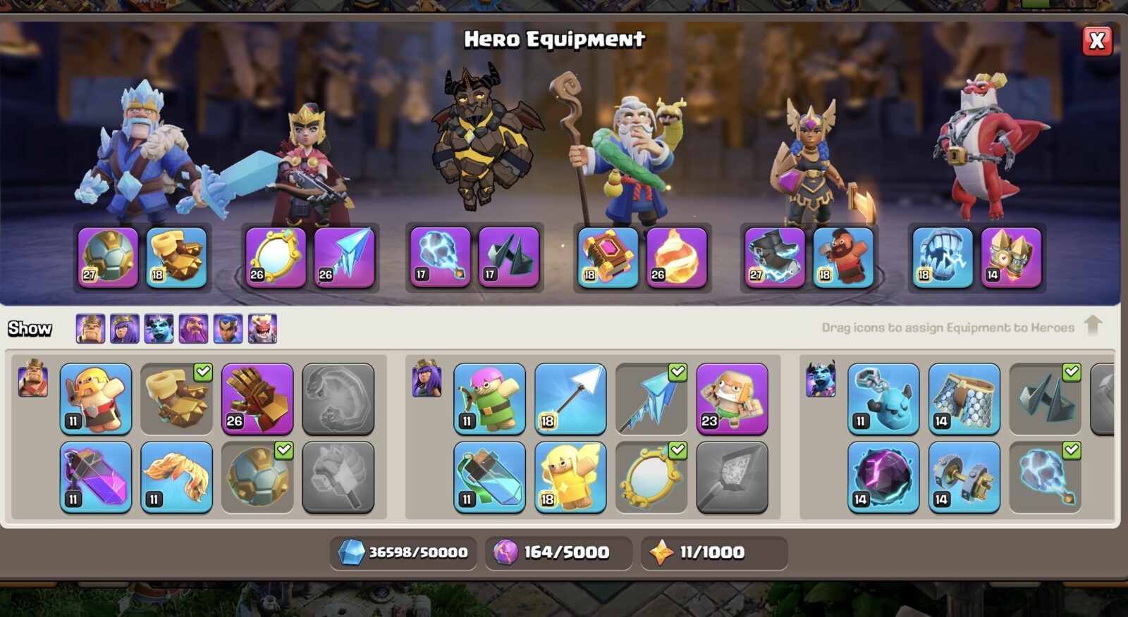 اکانت کلش اف کلنز تاون هال 18 لول 338 کد 129151 9 اکانت کلش اف کلنز تاون هال 18 لول 338 کد 129151 - تصویر 9