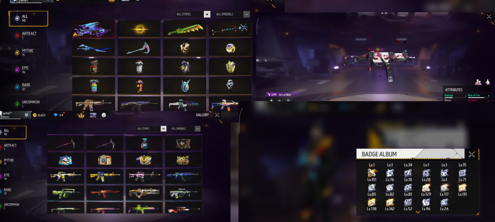 اکانت فری فایر لول 50 ریجن خاورمیانه کد 803769 4 اکانت فری فایر لول 50 ریجن خاورمیانه کد 803769 - تصویر 4