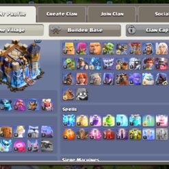 اکانت کلش اف کلنز تاون هال 18 لول 211 کد 129941 - تصویر 2
