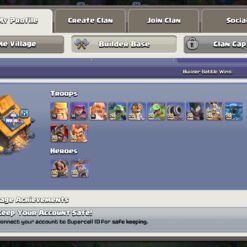 اکانت کلش اف کلنز تاون هال 18 لول 211 کد 129941 - تصویر 5