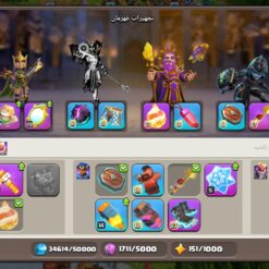 اکانت کلش اف کلنز تاون هال 18 لول 232 کد 127763 - تصویر 6