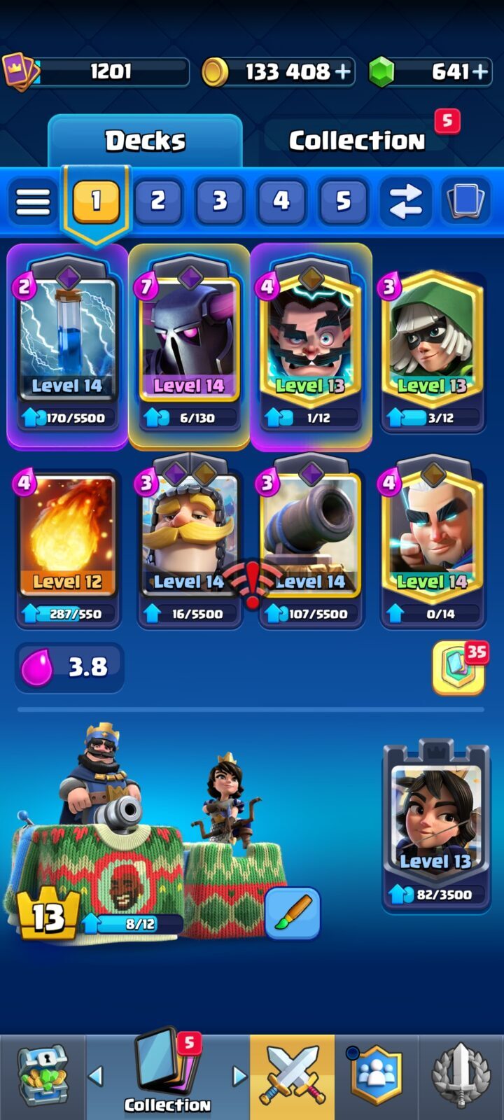 اکانت کلش رویال لول 39 کد 36795 5 اکانت کلش رویال لول 39 کد 36795 - تصویر 5