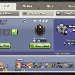 اکانت کلش اف کلنز تاون هال 9 لول 60 کد 128516 - تصویر 5