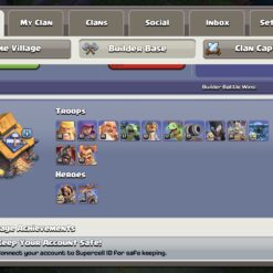 اکانت کلش اف کلنز تاون هال 18 لول 226 کد 128820 - تصویر 5