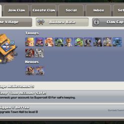 اکانت کلش اف کلنز تاون هال 18 لول 225 کد 129647 - تصویر 5