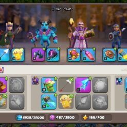 اکانت کلش اف کلنز تاون هال 16 لول 88 کد 129290 - تصویر 7