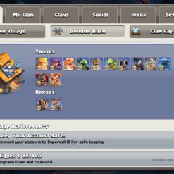 اکانت کلش اف کلنز تاون هال 18 لول 270 کد 129311 - تصویر 5
